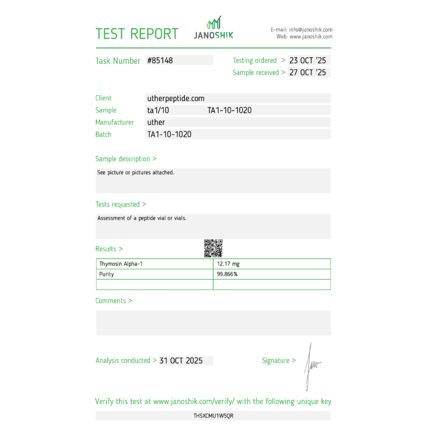 Thymosin Alpha 1 10mg
